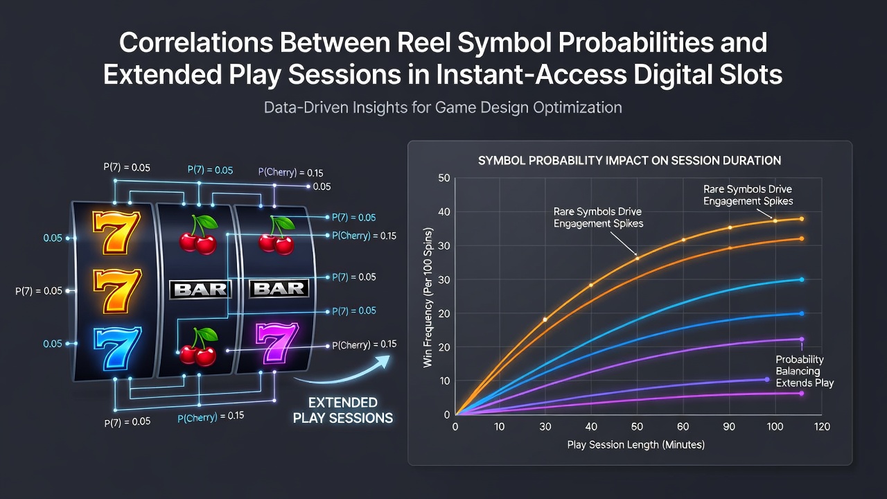 Mobile device displaying extended reel session analytics with symbol probability overlays