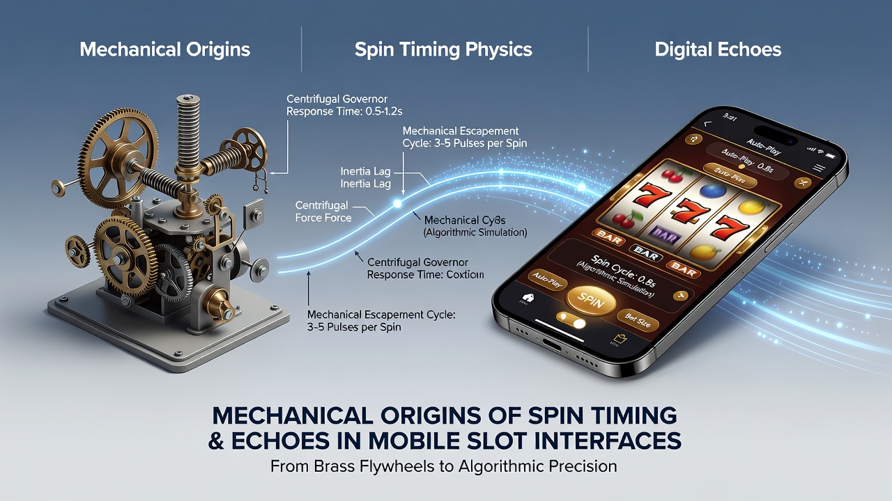 Close-up of modern mobile slot interface displaying animated reels with timing indicators and touch controls