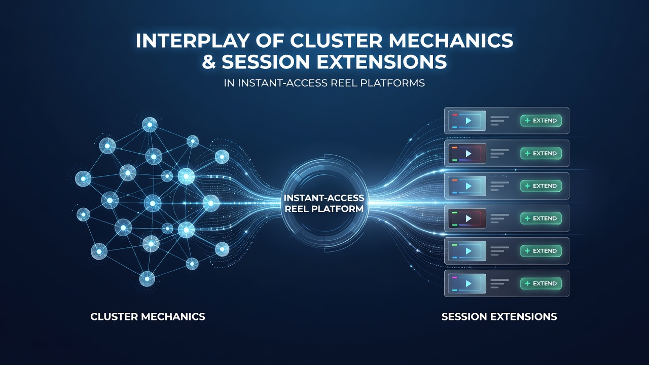Mobile screen displaying extended reel session with active cluster cascades and bonus accumulation in an instant-access platform